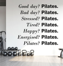 Load image into Gallery viewer, Pilates Wall Decal Pilates Wall Sticker Yoga Wall Art Pilates Wall Decor Gym Wall Decal Gym Wall Sticker Gym Wall Art Meditation Decal 682LU
