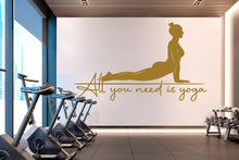 Load image into Gallery viewer, Yoga Wall Decal, Girl Yoga Wall Sticker, Yoga Wall Art, Yoga Wall Art Decor, Yoga Studio Wall Decal, Gym Wall Sticker Meditation 817LU