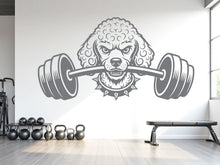 Load image into Gallery viewer, Poodle Gym Wall Decal Custom fitness Decor Workout Art Vinyl Dog Lover Strong Gym Wall Stickers Bedroom Workout Motivation 1121RS
