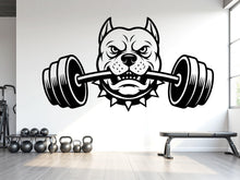 Load image into Gallery viewer, Pitbull Dog Gym Wall Decal Custom fitness Decor Workout Art Vinyl Dog Lover Strong Gym Wall Stickers Bedroom Workout Motivation 1123RS