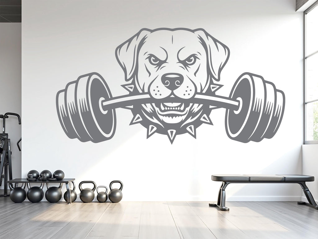 Golden Retriever Gym Wall Decal Custom fitness Decor Workout Art Vinyl Dog Lover Strong Gym Wall Stickers Bedroom Workout Motivation 1124RS