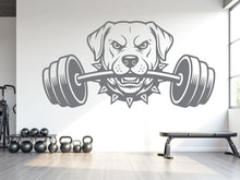 Load image into Gallery viewer, Golden Retriever Gym Wall Decal Custom fitness Decor Workout Art Vinyl Dog Lover Strong Gym Wall Stickers Bedroom Workout Motivation 1124RS