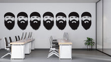 Load image into Gallery viewer, Beard Styles Wall Decal, Barber Shop Wall Decor, Beard Chart Sticker, Mens Grooming Wall Art, Barbershop Interior Design Decor