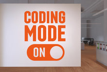 Load image into Gallery viewer, Coding Mode Wall decals Vinyl Coding Wall Decor, Code Technology Office Decor 1126RS