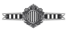 Load image into Gallery viewer, Vintage Barber Wall Decal, Ornate Barbershop Wall Decor, Classic Barber Logo Sticker, Luxury Barber Interior Wall Art, Mens Grooming