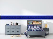 Load image into Gallery viewer, Automotive Road Wall Decal Racing Track Wall Mural Kids Room Playroom Bold Race Track Wall Sticker for Boys Room