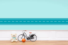 Load image into Gallery viewer, Automotive Road Wall Decal Racing Track Wall Mural Kids Room Playroom Bold Race Track Wall Sticker for Boys Room