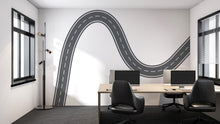 Load image into Gallery viewer, Road Wall Mural Kids Room Racing Track Wall Decal Playroom Bold Race Track Wall Sticker for Boys Room
