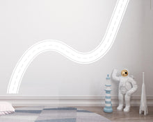 Load image into Gallery viewer, Toy Car Road Wall Decal Playroom Wall Mural Racing Track Kids Room Neutral Race Track Wall Sticker