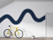 Load image into Gallery viewer, Winding Road Wall Decal Highway Wall Mural Kids Room Playroom Neutral Race Track Wall Sticker