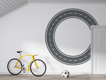 Load image into Gallery viewer, Road Wall Decal Playroom Wall Mural Racing Track Toy Cars Kids Room Race Track Wall Sticker for Playroom