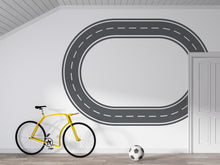 Load image into Gallery viewer, Highway Wall Decal Road Wall Mural Kids Room Racing Track Playroom Teen Room &amp; Boys Bedroom Decor
