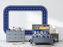 Load image into Gallery viewer, Car Track Wall Decal Road Wall Mural Playroom Racing Highway Kids Room Teen &amp; Boys Bedroom Decor