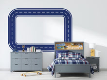 Load image into Gallery viewer, Car Track Wall Decal Road Wall Mural Playroom Racing Highway Kids Room Teen &amp; Boys Bedroom Decor