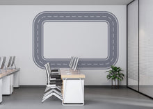 Load image into Gallery viewer, Car Track Wall Decal Road Wall Mural Playroom Racing Highway Kids Room Teen &amp; Boys Bedroom Decor