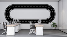 Load image into Gallery viewer, Race Track Wall Decal Road Wall Mural Playroom Car Track Wall Sticker Kids Room Nursery &amp; Playroom