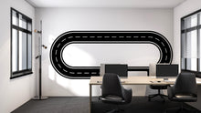 Load image into Gallery viewer, Race Track Wall Decal Road Wall Mural Playroom Car Track Wall Sticker Kids Room Nursery &amp; Playroom
