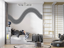 Load image into Gallery viewer, Road Wall Decal Winding Highway Wall Mural Playroom Race Track Wall Sticker Kids Room Nursery &amp; Playroom