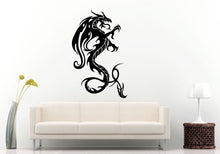 Load image into Gallery viewer, Fire Dragon Tribal Long Tail With Wings Wall Decal Vinyl Sticker Mural Room Decor L766