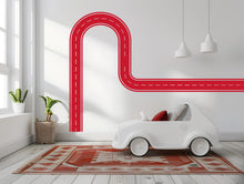 Load image into Gallery viewer, Road Wall Decal Playroom Car Track Wall Mural Kids Room