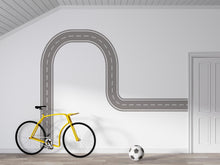 Load image into Gallery viewer, Highway Track Wall Decal Road Wall Mural Kids Room Playroom