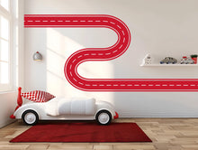 Load image into Gallery viewer, Road Wall Decal Racing Line Wall Mural Playroom Kids Room