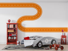 Load image into Gallery viewer, Road Wall Decal Racing Line Wall Mural Playroom Kids Room
