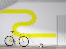 Load image into Gallery viewer, Road Wall Decal Racing Line Wall Mural Playroom Kids Room