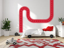 Load image into Gallery viewer, Road Wall Decal Racing Line Wall Mural Playroom Kids Room