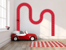 Load image into Gallery viewer, Kids Room Road Wall Decal Car Track Wall Mural Playroom