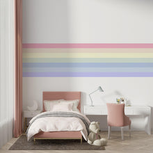 Load image into Gallery viewer, Rainbow Horizontal Wall Decal Wide Wall Accent Modern Rainbow Wall Art