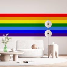 Load image into Gallery viewer, Rainbow Horizontal Wall Decal Wide Wall Accent Modern Rainbow Wall Art