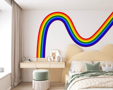 Load image into Gallery viewer, Rainbow Wall Decal for Nursery | Boho Kids Room Wall Sticker | Classic Rainbow Arc