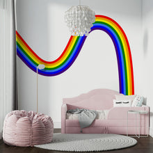 Load image into Gallery viewer, Rainbow Wall Decal for Nursery | Boho Kids Room Wall Sticker | Classic Rainbow Arc