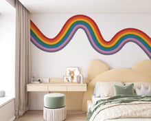 Load image into Gallery viewer, Rainbow Large Wall Decal for Accent Wall Vinyl Rainbow Sticker Nursery &amp; Playroom Decor