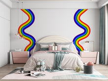 Load image into Gallery viewer, Rainbow Large Wall Decal for Accent Wall Vinyl Rainbow Sticker Nursery &amp; Playroom Decor