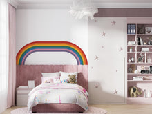 Load image into Gallery viewer, Wavy Rainbow Wall Decal for Bedroom Organic Line Wall Sticker Creative Space Decor RAINBOW STRIPES WAVE