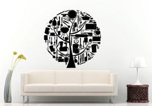 Load image into Gallery viewer, Cooking Indoor Outdoor Food Appliances Tree Kitchen Dining Wall Decal Vinyl Sticker Mural Room Decor L780