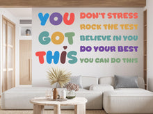Load image into Gallery viewer, You Got This, Dont Stress wall decal Motivational Inspirational Wall Decal Sticker Office Wall Decal Women eyelashes Beauty 1111RS