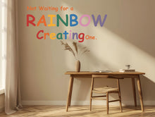 Load image into Gallery viewer, Phrase Wall Decal Stripe Mural Kids Room Baby Bedroom Nursery Rainbow Palette