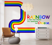 Load image into Gallery viewer, Text Wall Mural Peel And Stick Nursery Kids Room Baby Bedroom Classic Rainbow ROYGBIV