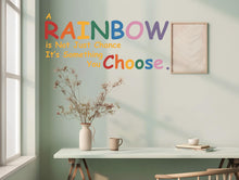 Load image into Gallery viewer, Text Wall Mural Peel And Stick Nursery Kids Room Baby Bedroom Classic Rainbow ROYGBIV