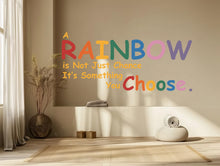 Load image into Gallery viewer, Text Wall Mural Peel And Stick Nursery Kids Room Baby Bedroom Classic Rainbow ROYGBIV