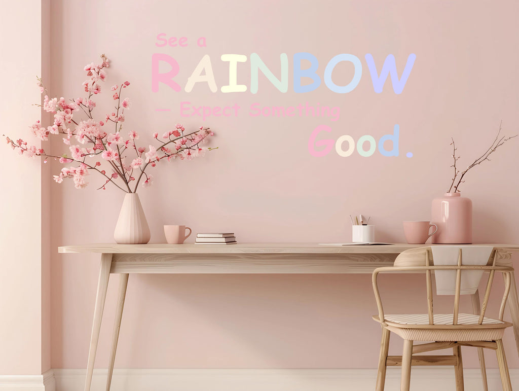 Everyday Phrases Wall Decal Peel And Stick Kids Room Playroom Pastel Colors