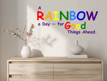 Load image into Gallery viewer, Text Sticker Wall Decal Nursery Kids Room School Playroom Rainbow Colors