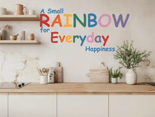 Load image into Gallery viewer, Text Wall Mural Peel And Stick Women Yoga Place Relax Space Classic Rainbow ROYGBIV