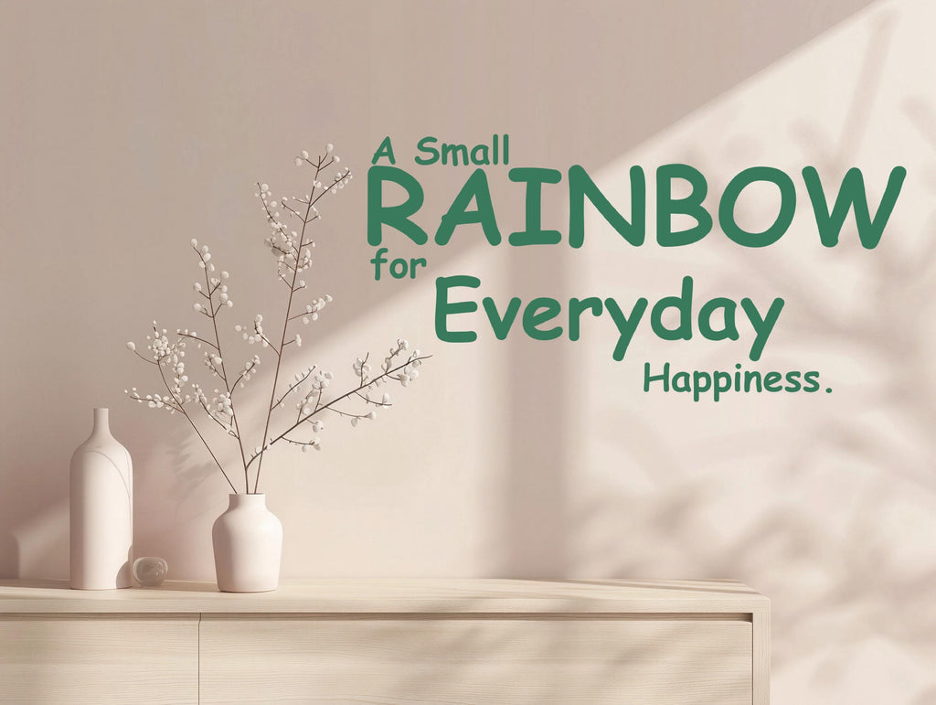 Text Wall Mural Peel And Stick Women Yoga Place Relax Space Classic Rainbow ROYGBIV