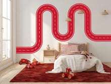 Load image into Gallery viewer, Race Track Wall Decal Car Road Wall Mural Playroom Kids Room