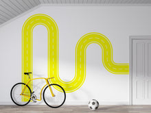 Load image into Gallery viewer, Road Wall Decal Racing Line Wall Mural Playroom Kids Room