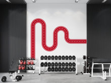 Load image into Gallery viewer, Road Wall Decal Racing Line Wall Mural Playroom Kids Room